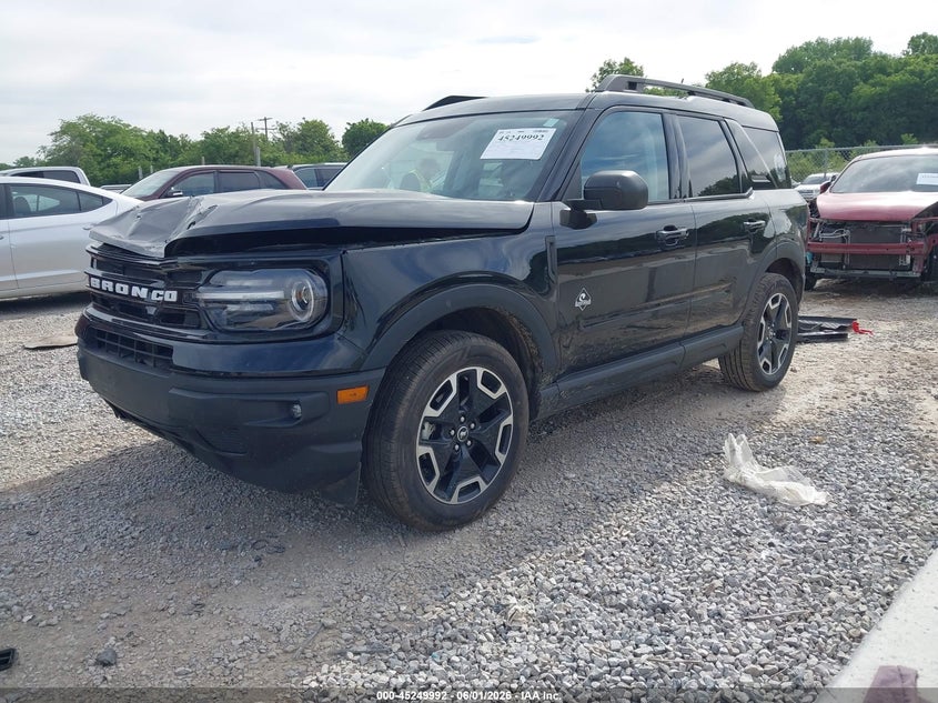 Vin: 3fmcr9c64prd63866, lot: 45747795, ford bronco sport outer banks 20232