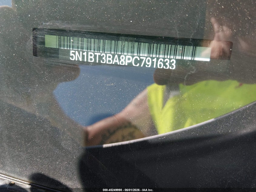 VIN 5N1BT3BA8PC791633 2023 NISSAN ROGUE SV FWD