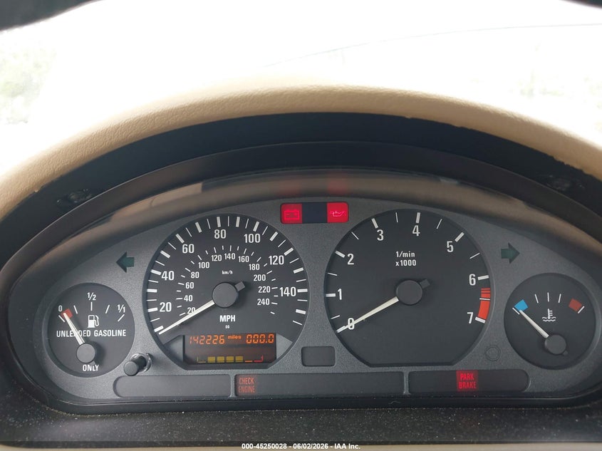 1997 BMW Z3 1.9L Roadster VIN: 4USCH7329VLB84157 Lot: 45250028
