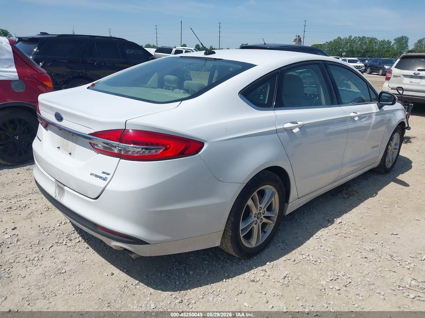 Vin: 3fa6p0lu9jr227487, lot: 45747852, ford fusion hybrid se 20184