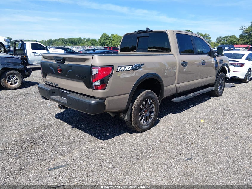 Vin: 1n6aa1fb3rn117813, lot: 45747917, nissan titan xd pro-4x 4x4 20244