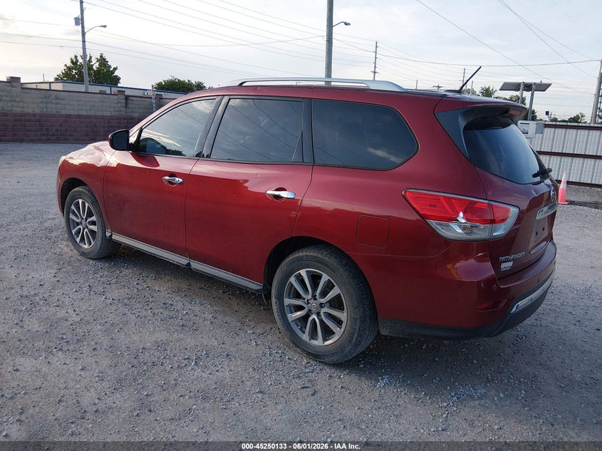 Vin: 5n1ar2mm2fc622315, lot: 45747936, nissan pathfinder platinum/s/sl/sv 20153