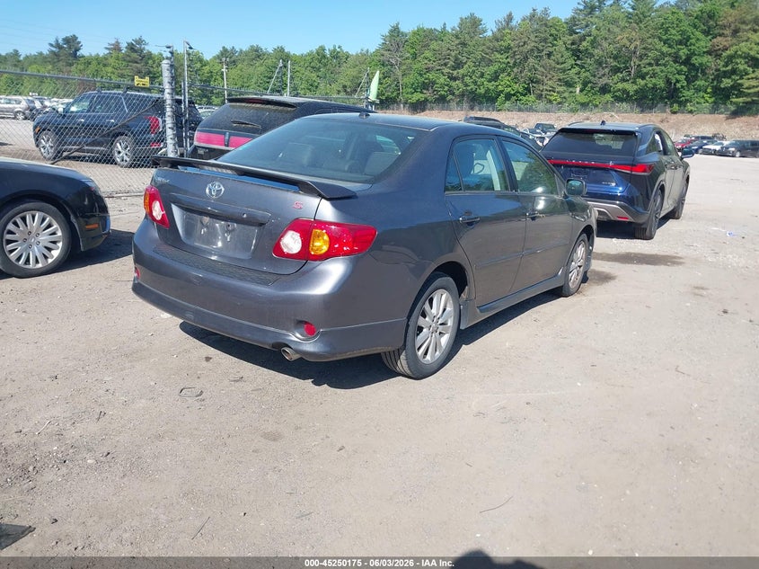 2010 Toyota Corolla 1.8 S Grey Lot 111045250175 Vin 2T1BU4EE4AC352143