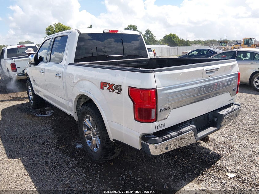 VIN 1FTEW1E4XKFC23202 2019 FORD F-150 KING RANCH