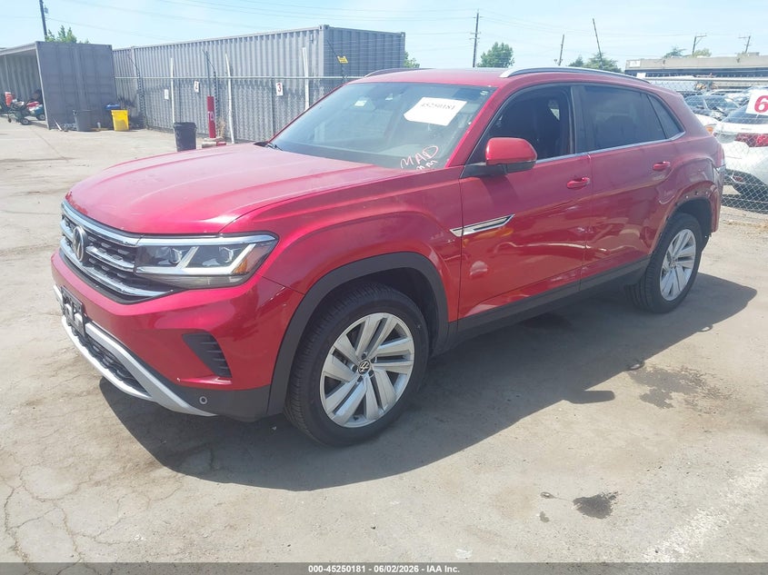 Vin: 1v2ke2ca2mc209916, lot: 45747984, volkswagen atlas cross sport 3.6l v6 se w/technology 20212