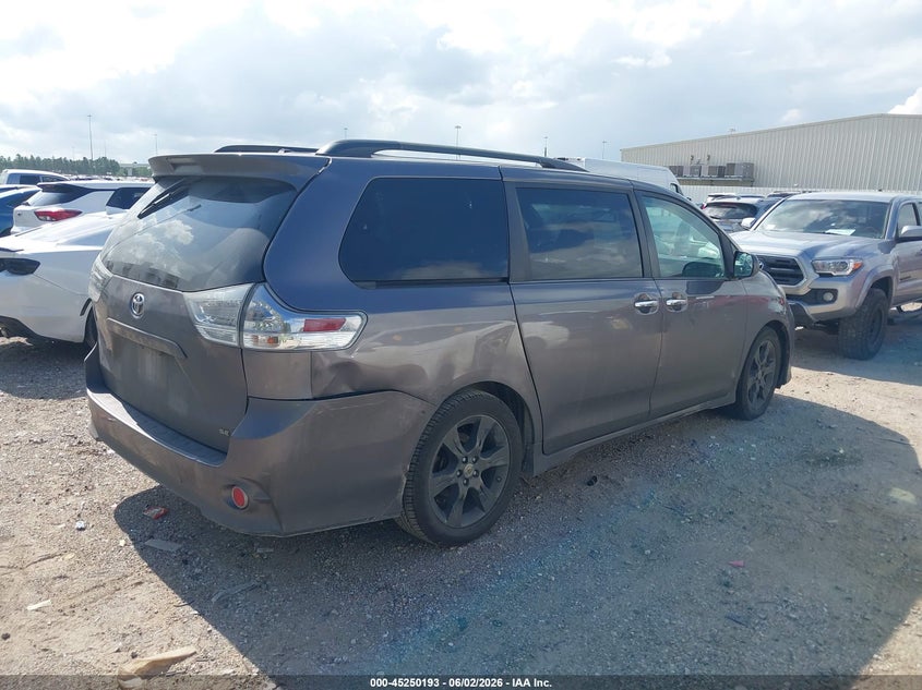 Vin: 5tdxk3dc6gs733689, lot: 45747996, toyota sienna se 8 passenger 20164