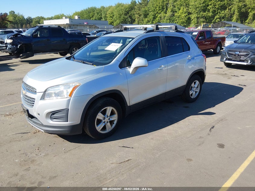 Vin: kl7cjpsb3gb509559, lot: 45748100, chevrolet trax lt 20162