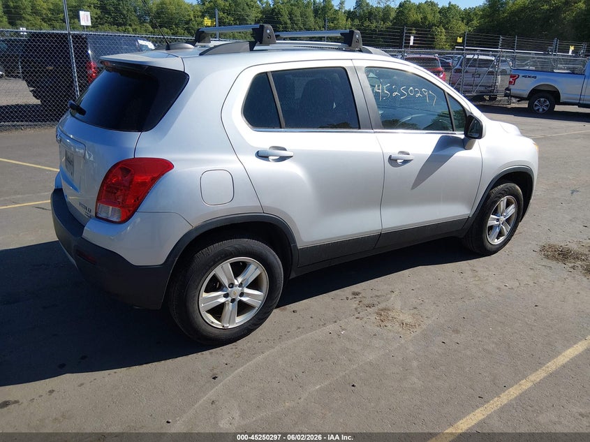 Vin: kl7cjpsb3gb509559, lot: 45748100, chevrolet trax lt 20164