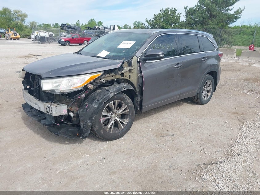 2015 Toyota Highlander Xle V6 5TDJKRFH2FS133025 photo 1