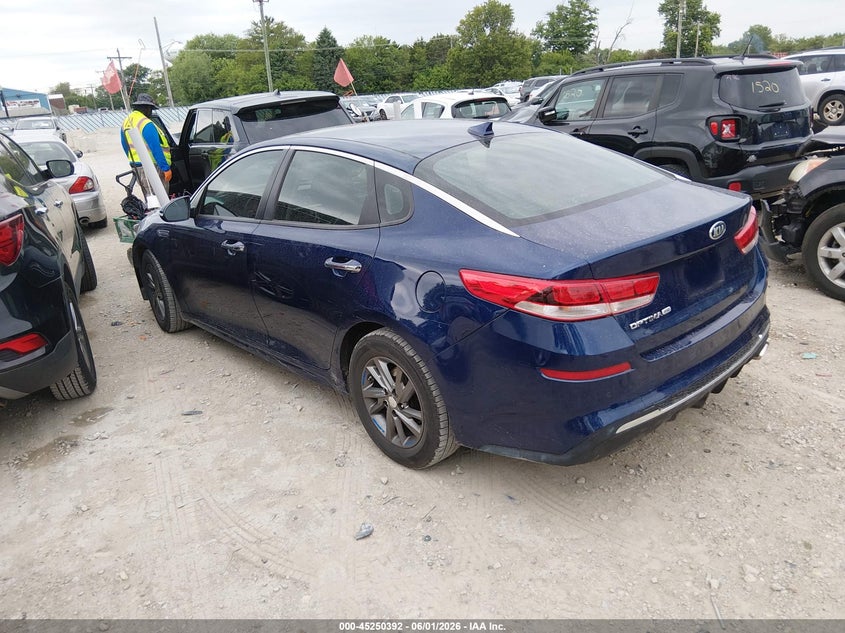 Vin: 5xxgt4l33kg341056, lot: 45748195, kia optima lx 20193
