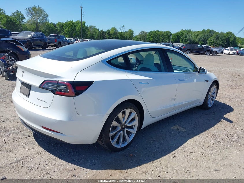 Vin: 5yj3e1ebxlf513633, lot: 45748199, tesla model 3 long range dual motor all-wheel drive 20204
