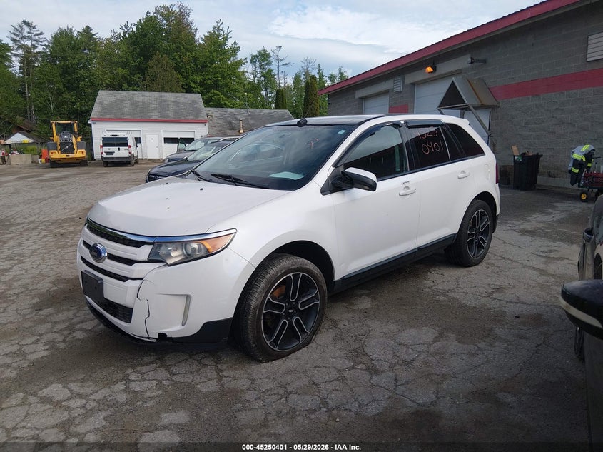 Vin: 2fmdk4jc1dbb62215, lot: 45748204, ford edge sel 20132