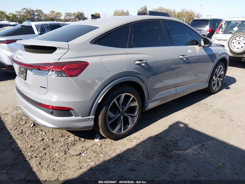 Vin: wa13ubfz9rp049103, lot: 45748210, audi q4 sportback e-tron premium plus 55 quattro 20244