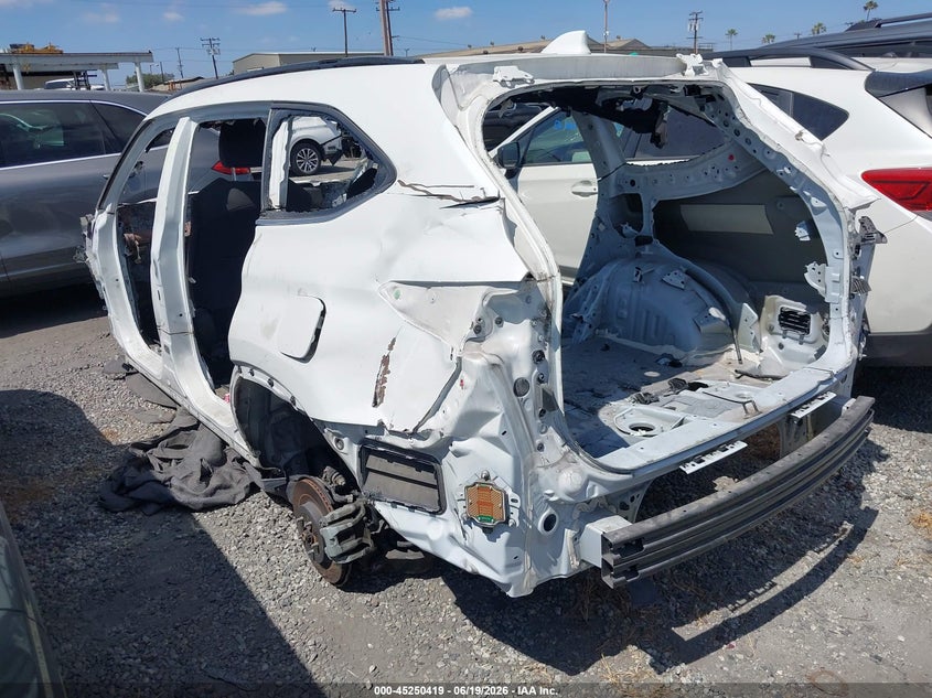 Vin: 5tdbzrbh2ms057101, lot: 45748222, toyota highlander le 20213