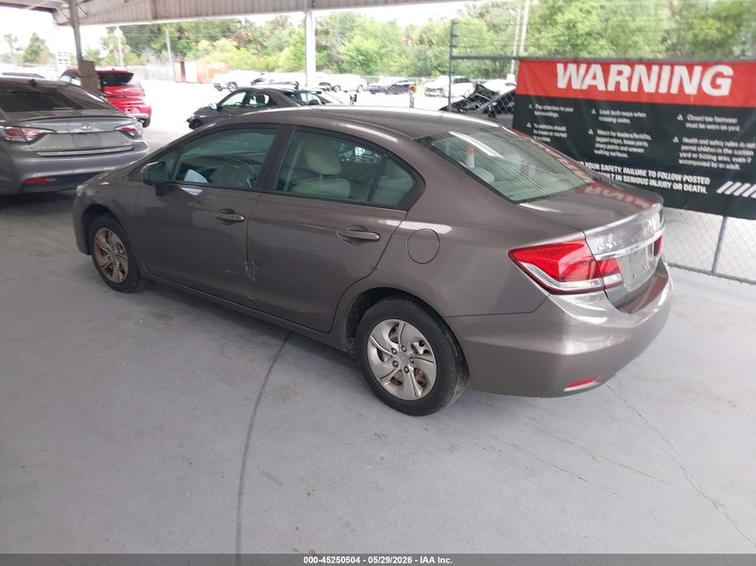 2015 HONDA CIVIC SEDAN 1.8L I-4 VVT, 143HP