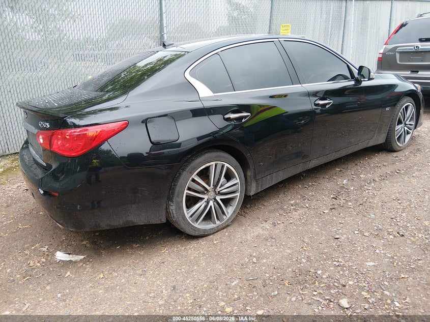 Vin: jn1ev7ar6hm831488, lot: 45748359, infiniti q50 3.0t sport 20174