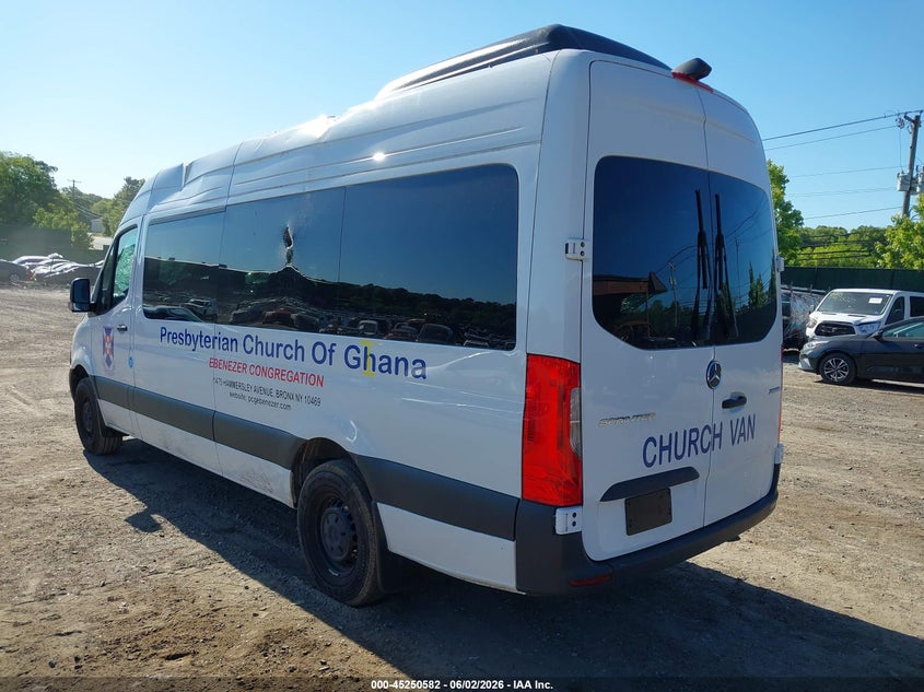 Vin: w1z4nghy3st211451, lot: 45748385, mercedes-benz sprinter 2500 high roof 4-cyl diesel ho 20253