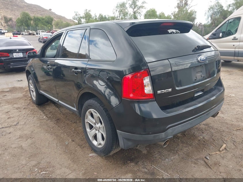 2012 Ford Edge 3.5 Sel black Lot 111045250724 Vin 2FMDK3JC0CBA50515