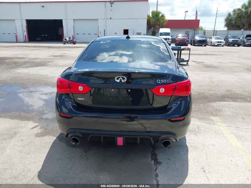 2017 Infiniti Q50 3.0T Red Sport 400 VIN: JN1FV7AR9HM870919 Lot: 45250800