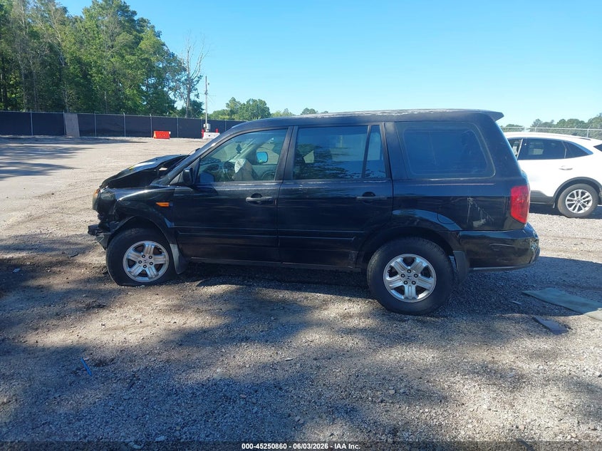 2007 Honda Pilot Lx VIN: 5FNYF28167B034031 Lot: 45250860