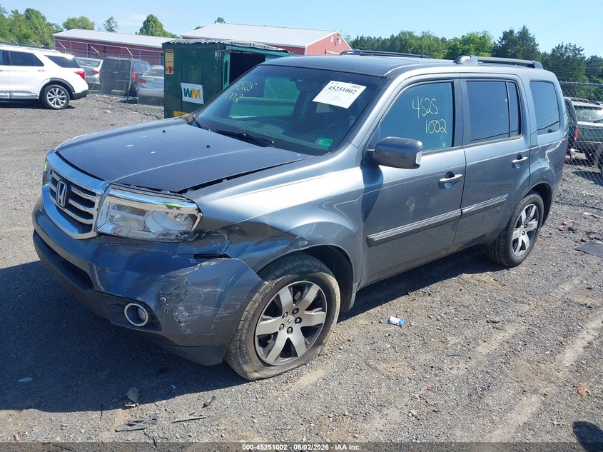 Vin: 5fnyf4h98cb038044, lot: 45748805, honda pilot touring 20122
