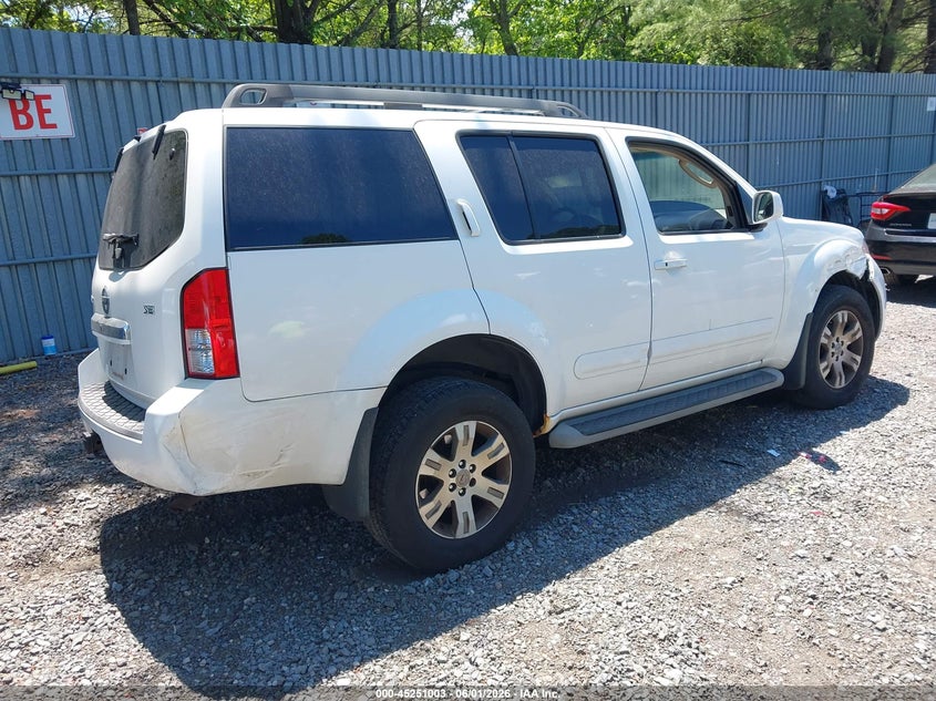 Vin: 5n1ar1nb0ac621440, lot: 45748806, nissan pathfinder se 20104