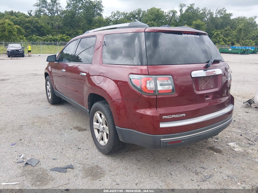Vin: 1gkkrnedxgj117813, lot: 45748908, gmc acadia sle-1 20163