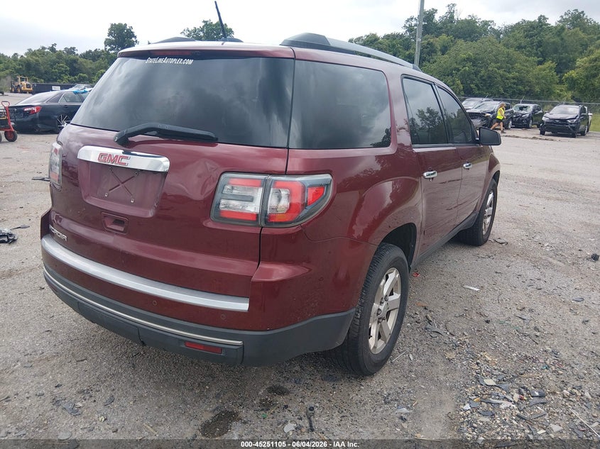 Vin: 1gkkrnedxgj117813, lot: 45748908, gmc acadia sle-1 20164