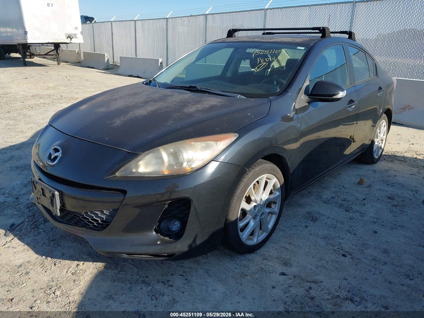 Vin: jm1bl1v68c1585525, lot: 45748912, mazda mazda3 s touring 20122