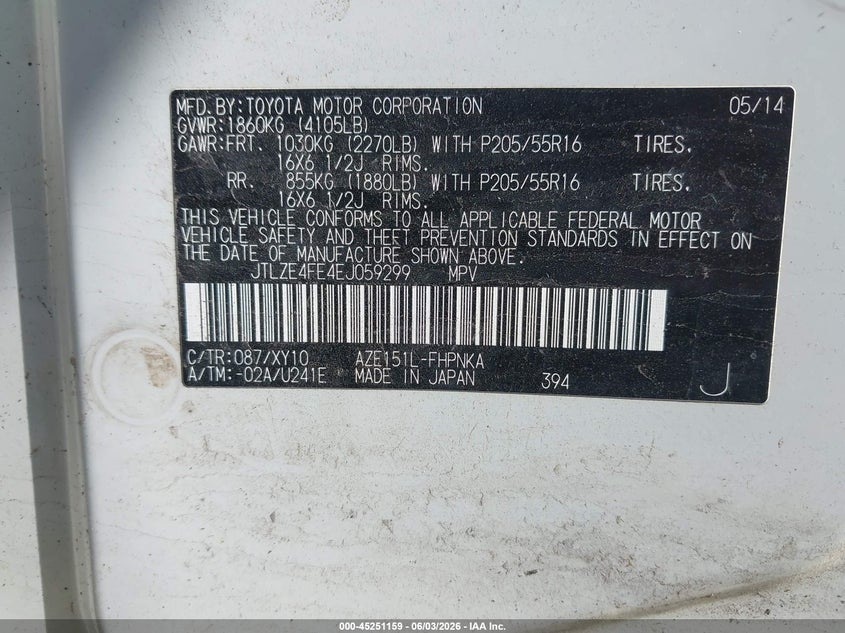 2014 Scion Xb Release Series VIN: JTLZE4FE4EJ059299 Lot: 45251159