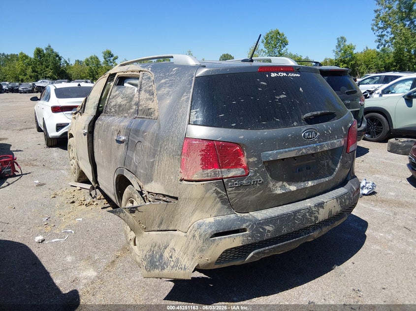 Vin: 5xykt3a67cg299358, lot: 45748966, kia sorento lx 20123