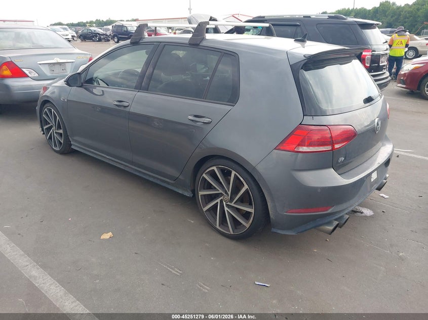 Vin: wvwuf7au5jw055827, lot: 45749082, volkswagen golf r 2.0t w/dcc   navigation 20183