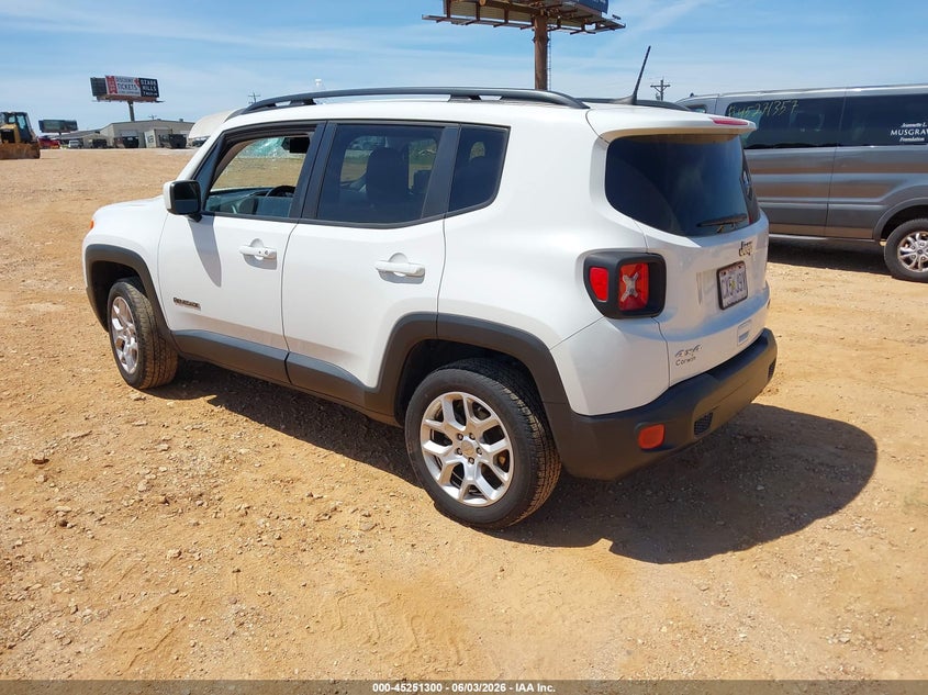 Vin: zaccjbbb2jpj14367, lot: 45749103, jeep renegade latitude 4x4 20183