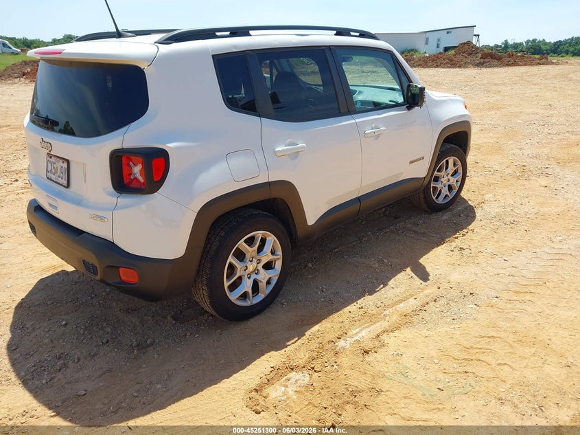 Vin: zaccjbbb2jpj14367, lot: 45749103, jeep renegade latitude 4x4 20184
