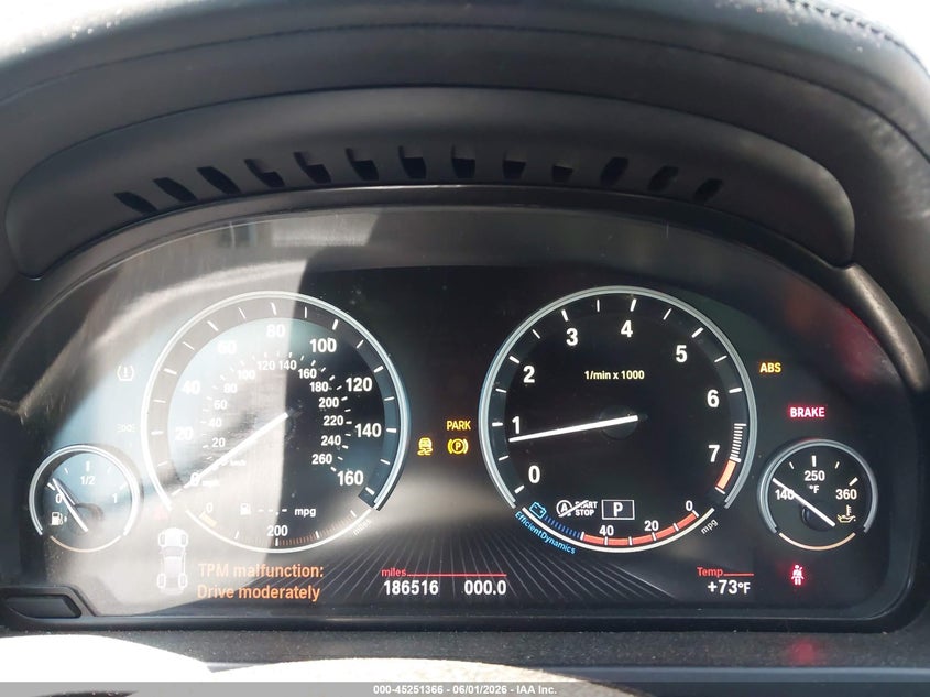 2013 BMW 750I xDrive VIN: WBAYB6C57DC997930 Lot: 45251366