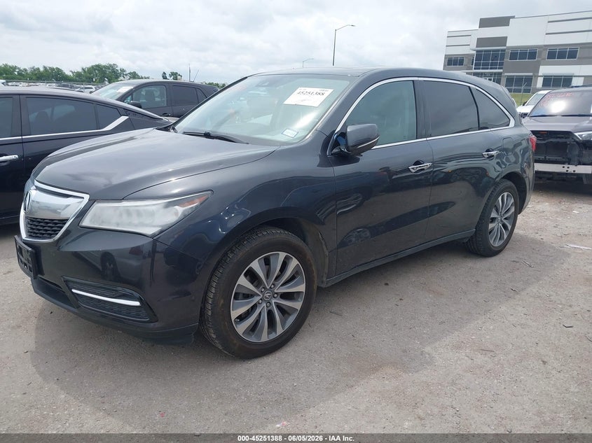 Vin: 5fryd3h4xgb013011, lot: 45749191, acura mdx technology   acurawatch plus packages/technology package 20162
