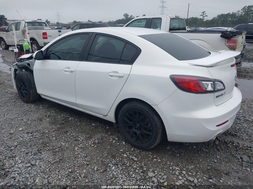 2012 Mazda 3 2.0 I Touring white Lot 111045251397 Vin JM1BL1V75C1554967