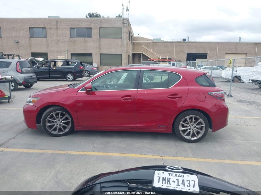 2013 Lexus Ct 200H VIN: JTHKD5BH2D2170527 Lot: 45251424