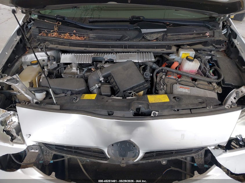 2012 Toyota Prius 1.8 Three silver Lot 111045251461 Vin JTDKN3DU2C5511077