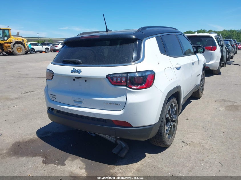 Vin: 3c4njdcbxnt136234, lot: 45749372, jeep compass limited 4x4 20224