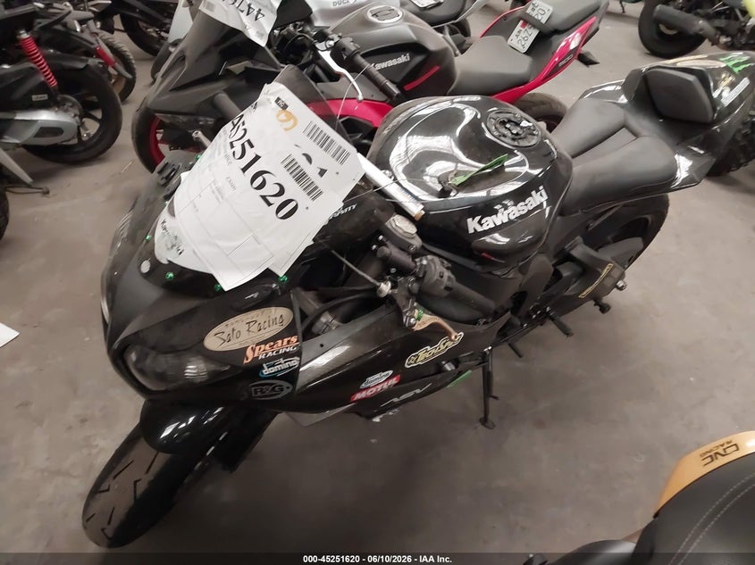 2009 Kawasaki Zx600 R VIN: JKAZX4R159A010496 Lot: 45251620