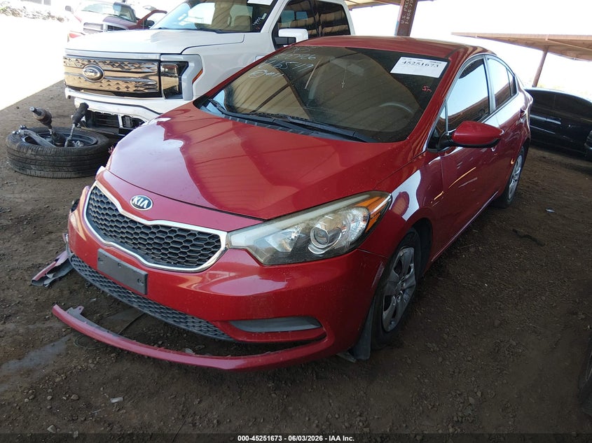 Vin: knafk4a65g5566549, lot: 45749476, kia forte lx 20162