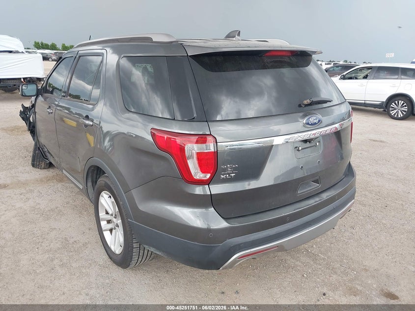 Vin: 1fm5k7d81hgd39759, lot: 45749554, ford explorer xlt 20173
