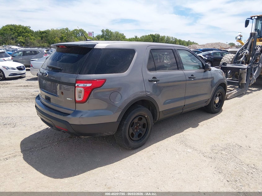 Vin: 1fm5k8ar4egb69105, lot: 45749588, ford utility police interceptor 20144