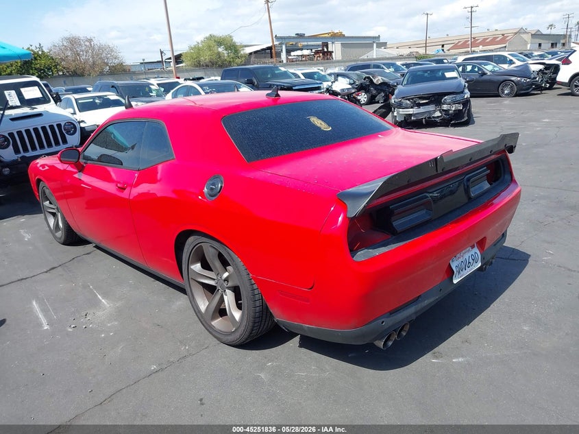 Vin: 2c3cdzbt4fh839476, lot: 45749639, dodge challenger r/t plus shaker 20153