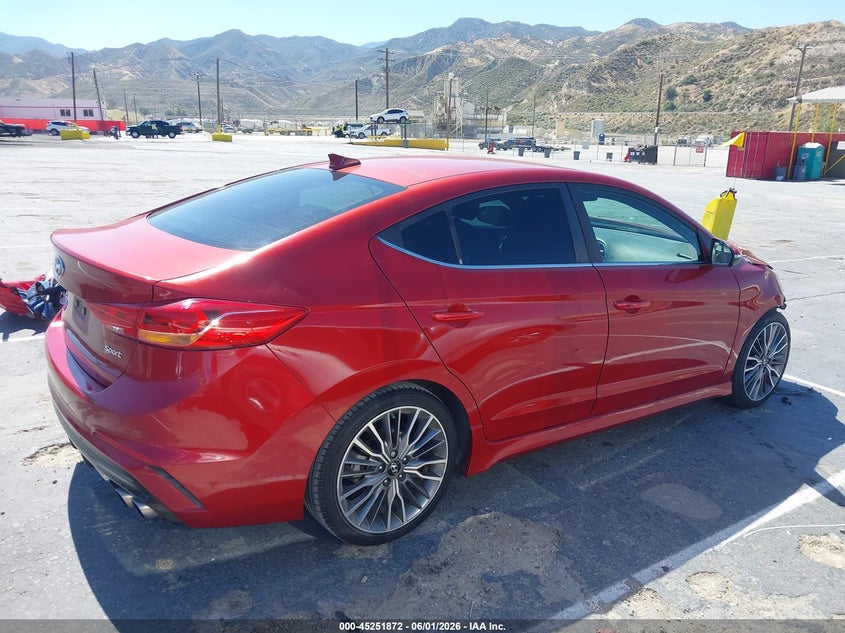 VIN KMHD04LB7HU343992 2017 HYUNDAI ELANTRA SPORT