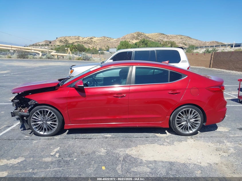 VIN KMHD04LB7HU343992 2017 HYUNDAI ELANTRA SPORT