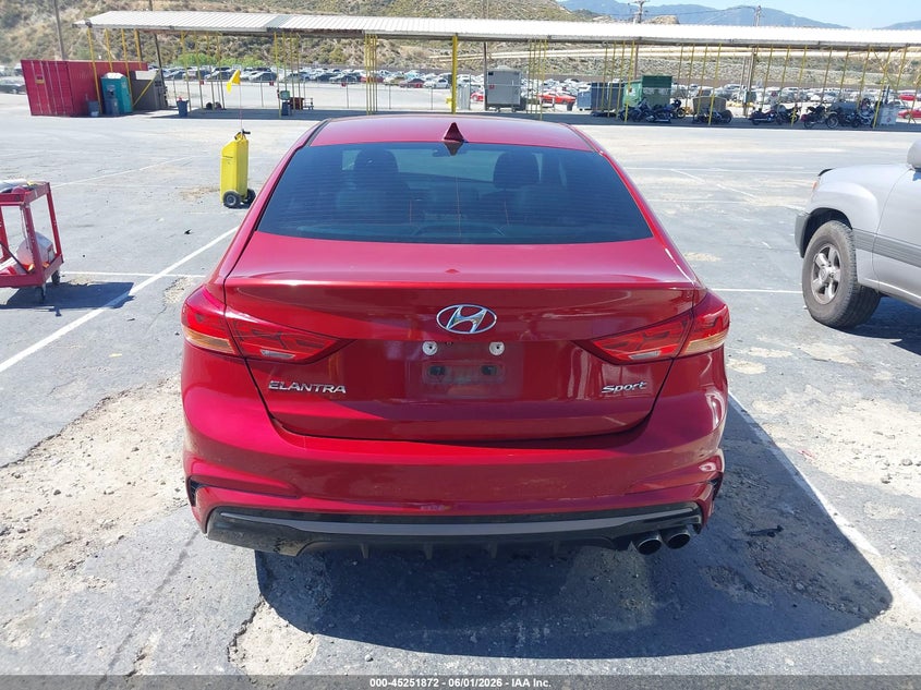 VIN KMHD04LB7HU343992 2017 HYUNDAI ELANTRA SPORT