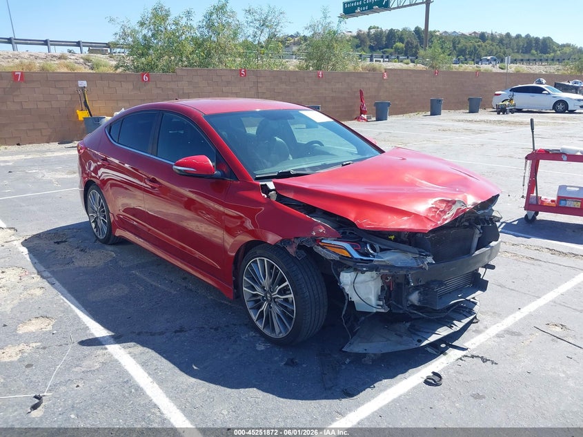 VIN KMHD04LB7HU343992 2017 HYUNDAI ELANTRA SPORT