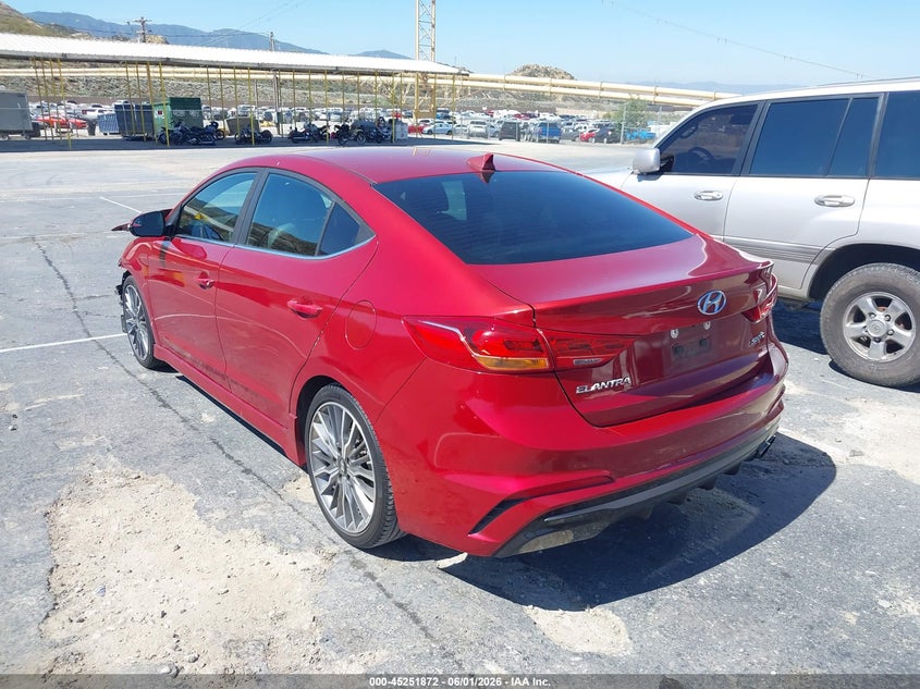 VIN KMHD04LB7HU343992 2017 HYUNDAI ELANTRA SPORT